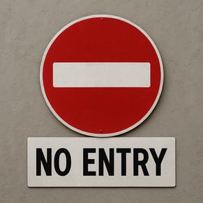 no entry-1